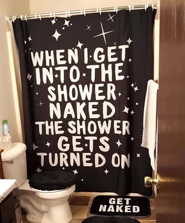 Shower Curtains Are Judgmental Bathroom Art (39 photos)