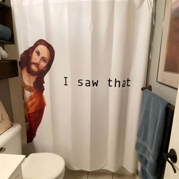 Shower Curtains Are Judgmental Bathroom Art (39 photos)