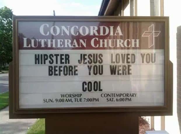 amusing church signs 12 Funny Church Signs That Preach Humor (30 photos)