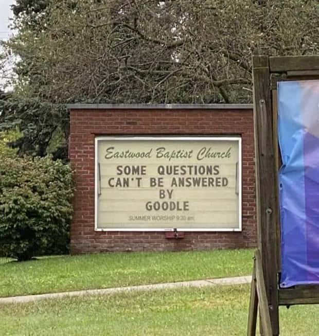 amusing church signs 15 Funny Church Signs That Preach Humor (30 photos)