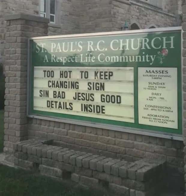 amusing church signs 16 Funny Church Signs That Preach Humor (30 photos)