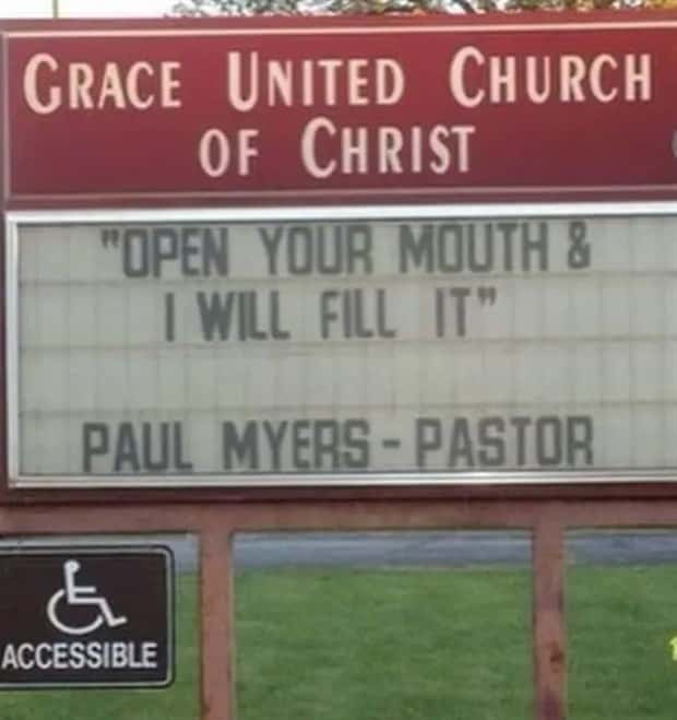 amusing church signs 2 Funny Church Signs That Preach Humor (30 photos)