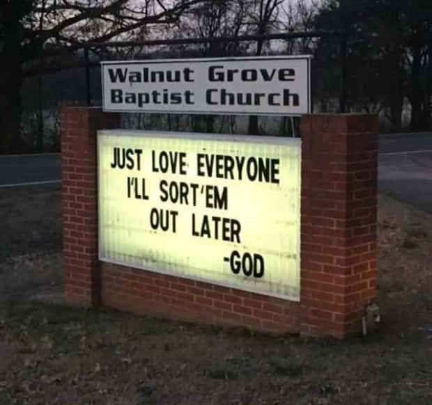amusing church signs 24 Funny Church Signs That Preach Humor (30 photos)