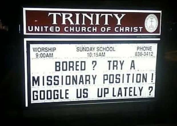 amusing church signs 4 Funny Church Signs That Preach Humor (30 photos)
