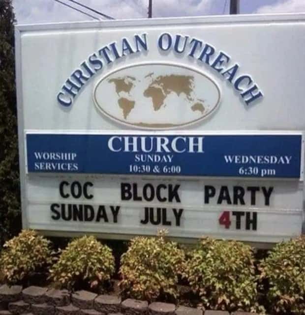 amusing church signs 6 Funny Church Signs That Preach Humor (30 photos)