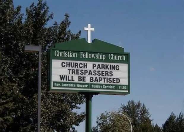 amusing church signs 7 Funny Church Signs That Preach Humor (30 photos)