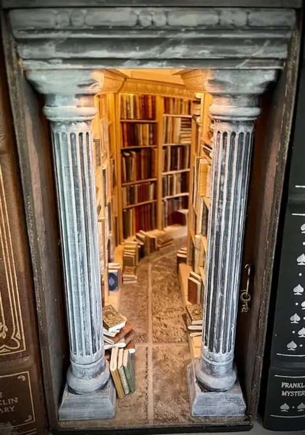 Artistic Bookends With Miniature Dioramas Inside (24 photos)