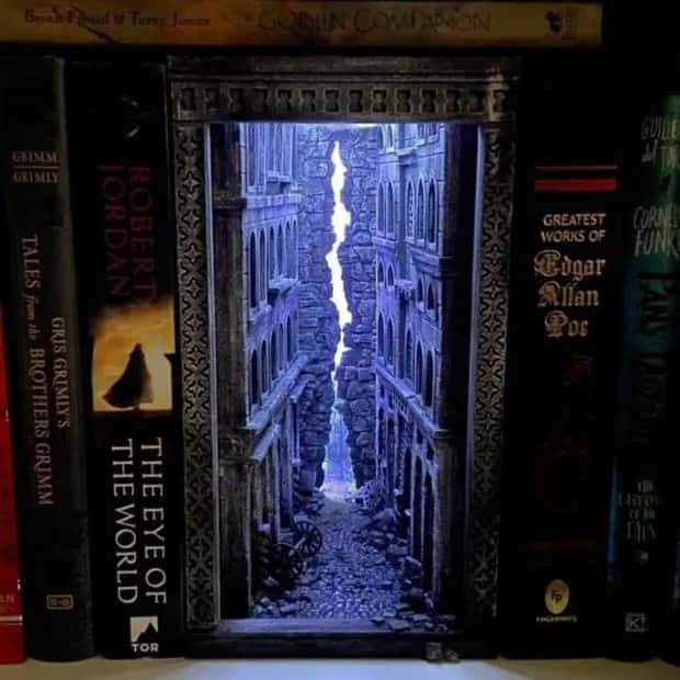 Artistic Bookends With Miniature Dioramas Inside (24 photos)