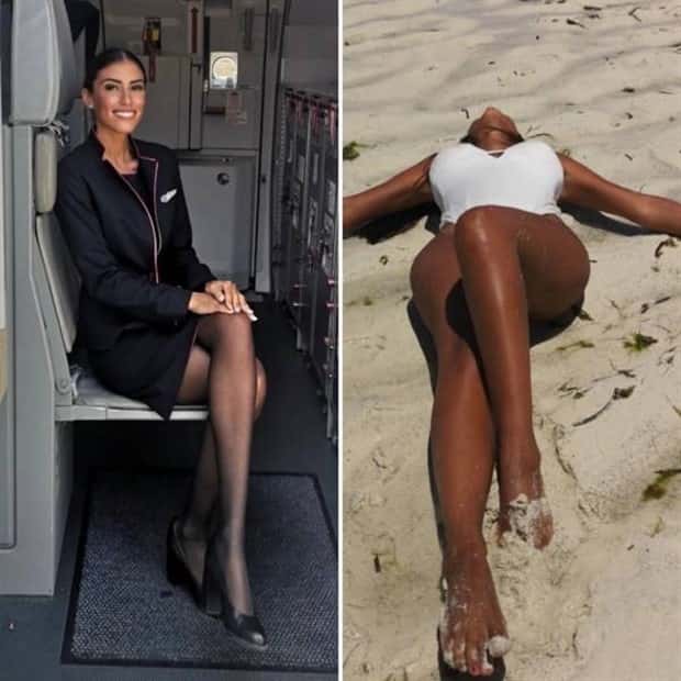 flight attendants without their uniforms 29 Beautiful Flight Attendants Without Their Uniforms (36 photos)