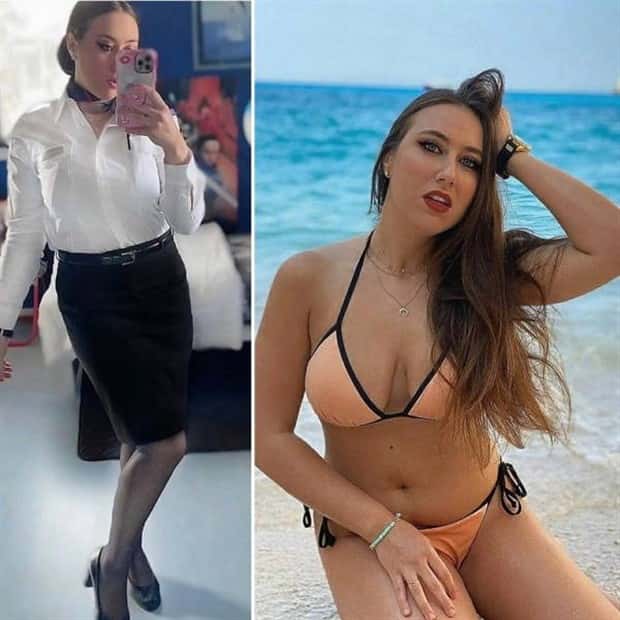 flight attendants without their uniforms 30 Beautiful Flight Attendants Without Their Uniforms (36 photos)