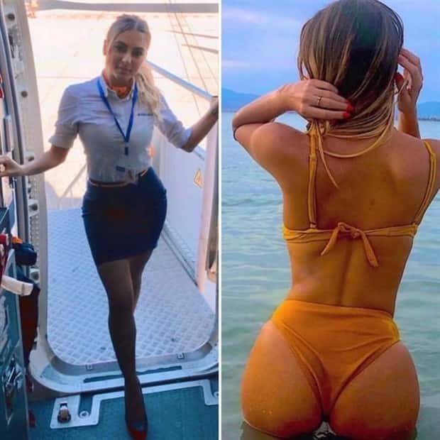 flight attendants without their uniforms 32 Beautiful Flight Attendants Without Their Uniforms (36 photos)