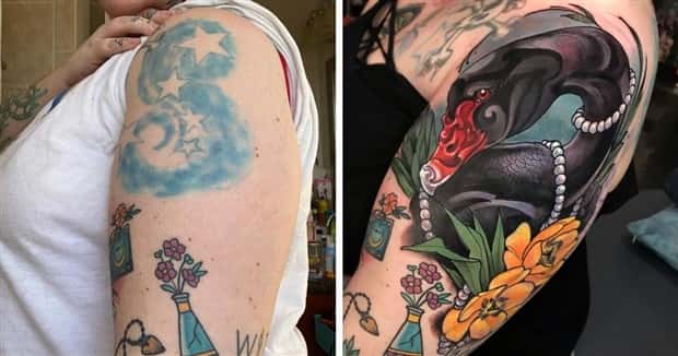 cover up tattoos 7 Cool Cover Up Tattoos That Saved Bad Ink (27 photos)