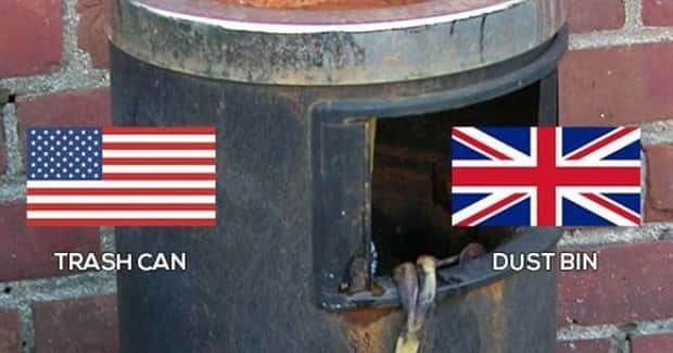 random things british american english 3 Same Things, Different English Expressions (20 photos)