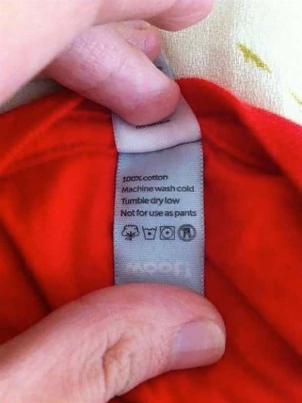 silly clothing tags 10 Funny Secrets Printed on Clothing Tags (20 photos)