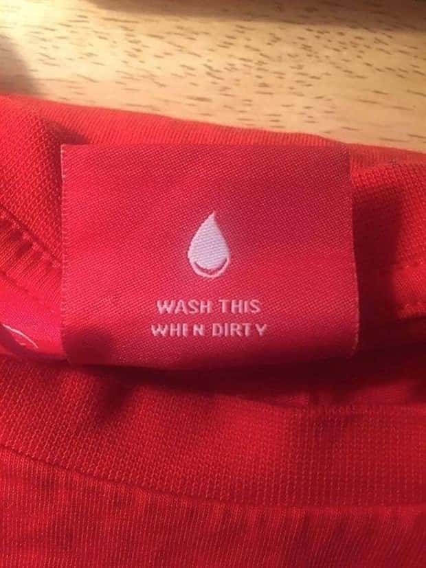 silly clothing tags 11 Funny Secrets Printed on Clothing Tags (20 photos)