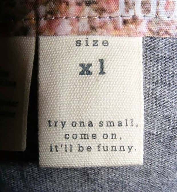 silly clothing tags 14 Funny Secrets Printed on Clothing Tags (20 photos)