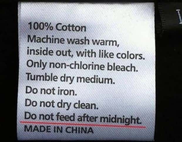 silly clothing tags 19 Funny Secrets Printed on Clothing Tags (20 photos)
