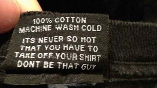 silly clothing tags 2 Funny Secrets Printed on Clothing Tags (20 photos)