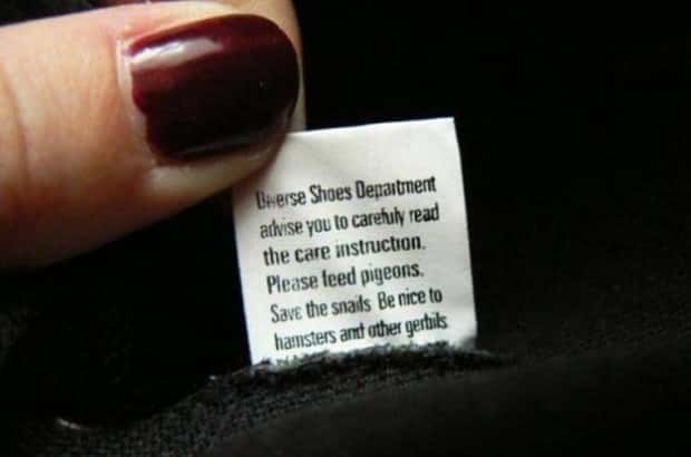 silly clothing tags 7 Funny Secrets Printed on Clothing Tags (20 photos)